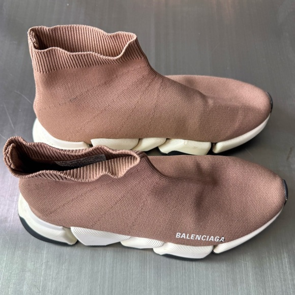 Balenciaga Speed Trainer Sock Sneakers in Beige size 43 (10) - Picture 1 of 6